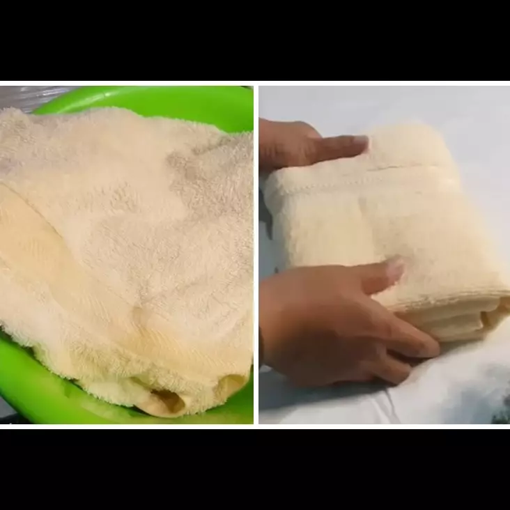 Trik agar handuk dapur dekil kaku jadi harum dan lembut lagi pakai 1 bumbu masak, tanpa pelembut kain
