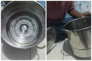 Cara jitu mengeluarkan sarangan tersangkut di panci kukus pakai 1 bahan dapur, jarang ada yang tahu