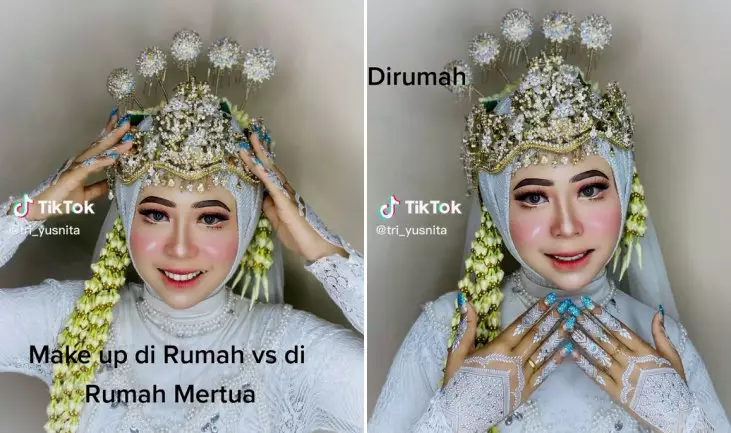 makeup di rumah mertua © TikTok