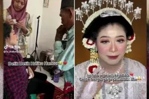 Makeup luntur gegara pengantin masuk angin, potret wajahnya bikin MUA dan warganet ngelus dada