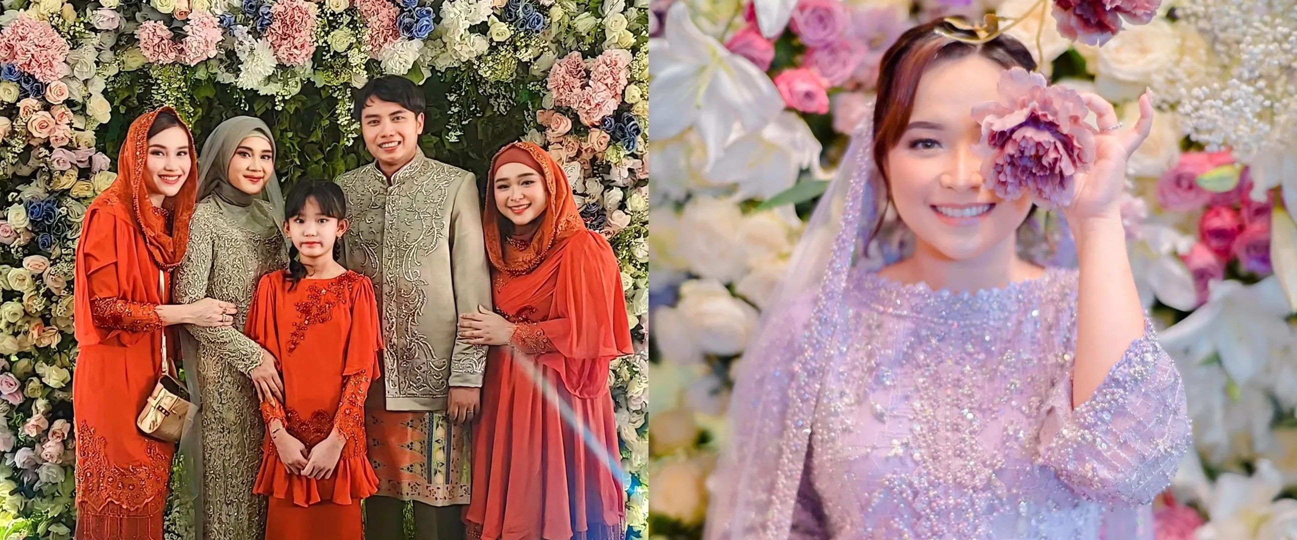 9 Penampilan Syifa adik Ayu Ting Ting di acara lamaran sepupu, perut buncitnya tuai atensi