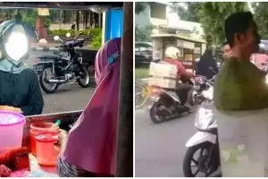 11 Foto lucu momen tak sengaja terpotret di warung, penampakannya jadi lihat dua kali