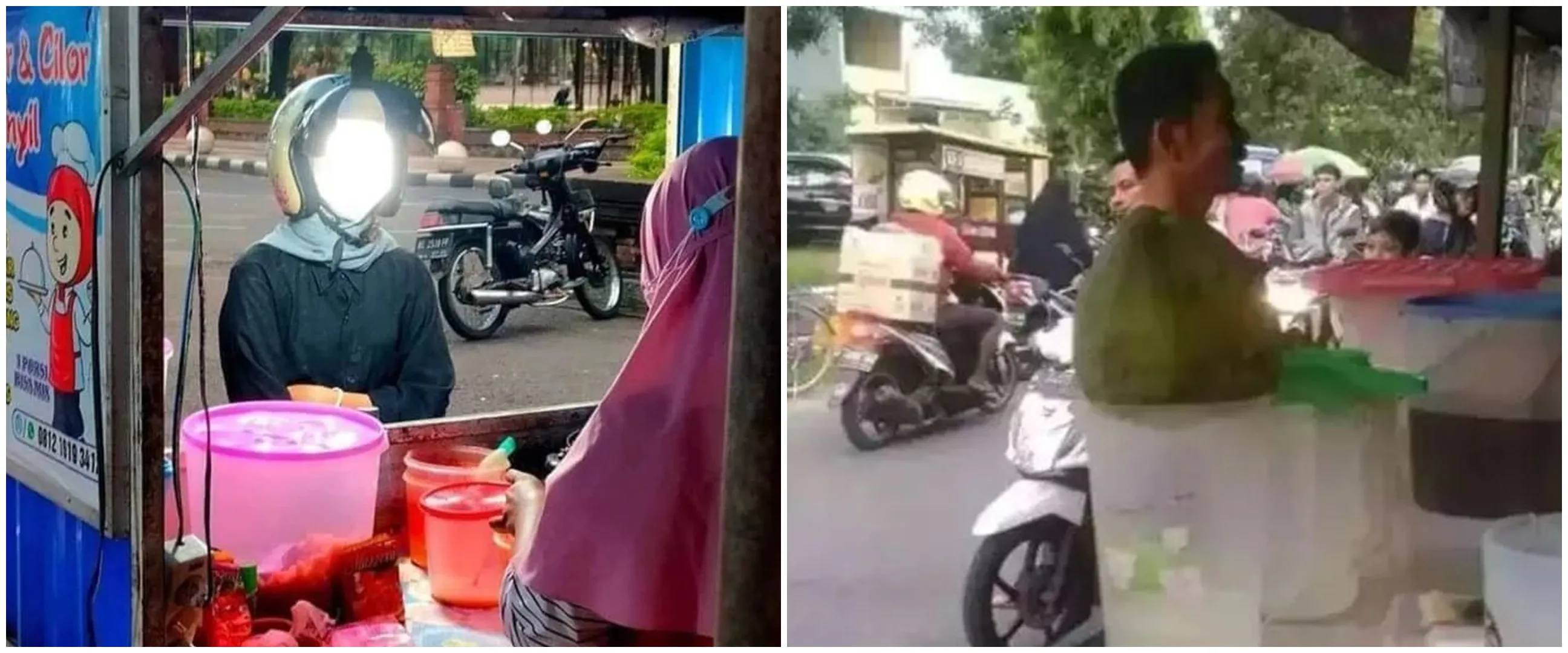 11 Foto lucu momen tak sengaja terpotret di warung, penampakannya jadi lihat dua kali