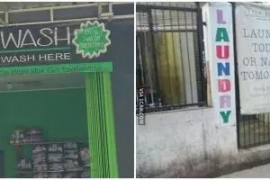 Teknik marketing biar laris, 11 potret kocak spanduk toko laundry ini tulisannya mengundang perhatian