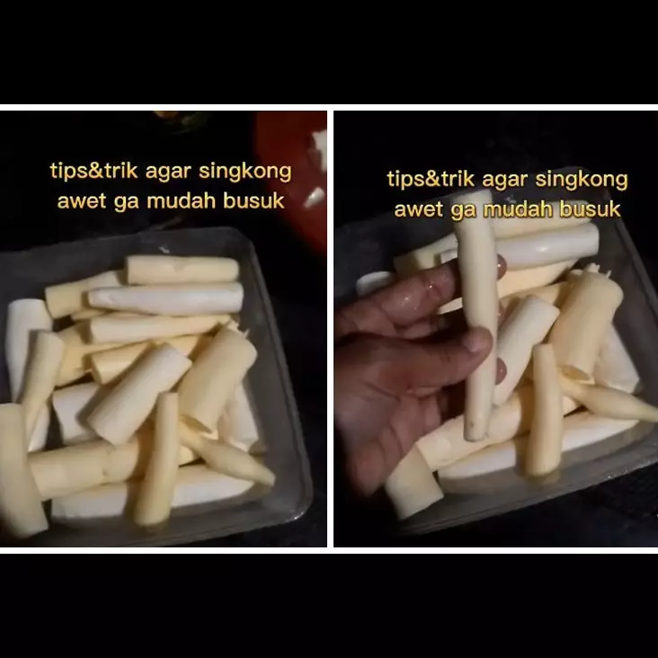 Tanpa direndam air, ini trik menyimpan singkong kupas agar tetap segar dan tak hitam hingga 2 minggu