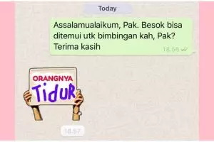 Begini mahasiswa tua saat berjuang ingin lulus, 11 chat lucunya dengan dosen pembimbing ngenes abis