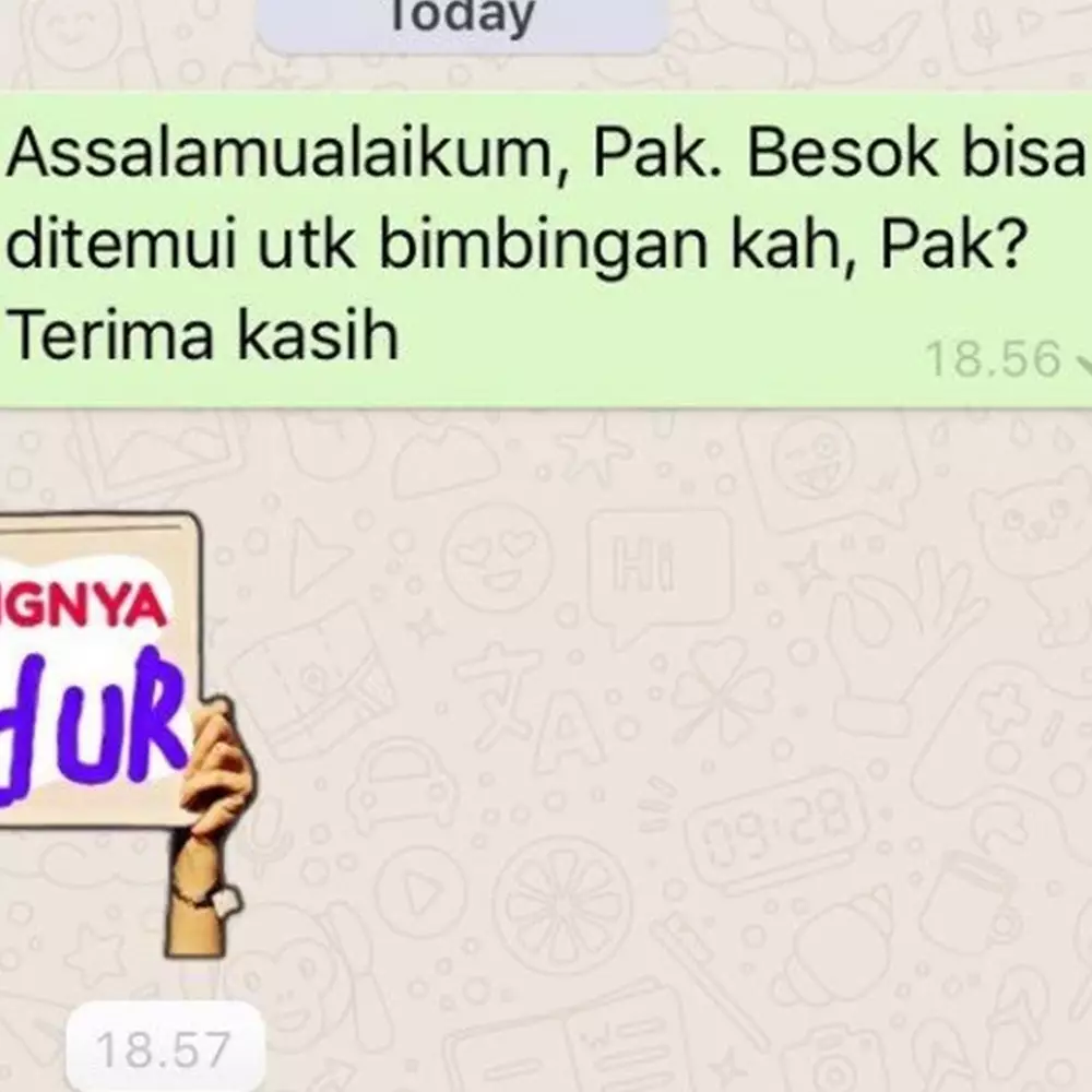 Begini mahasiswa tua saat berjuang ingin lulus, 11 chat lucunya dengan dosen pembimbing ngenes abis