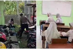 Hindari razia polisi di sekolah, cara murid sembunyikan motor di tempat tak terduga ini boleh juga