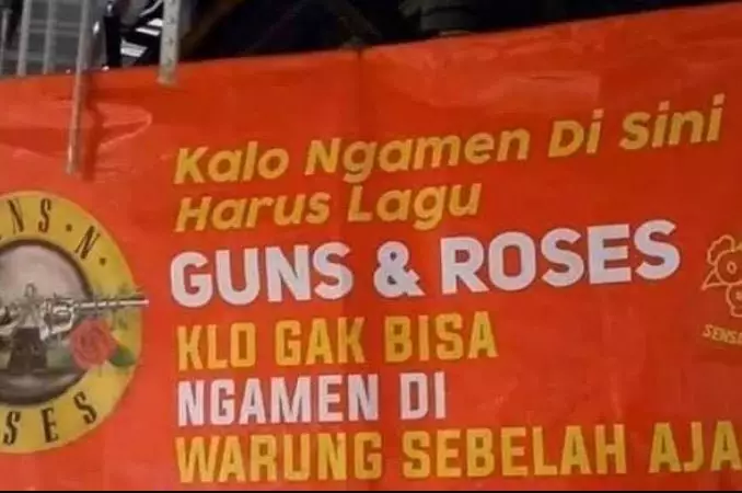Potret kocak tulisan imbauan untuk pengamen Berbagai sumber