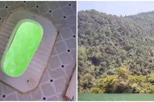 Penampakan toilet di perahu ini syahdu banget, buang hajat dengan view estetik