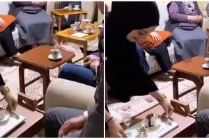 Sengaja tumpahkan kopi di acara lamaran, aksi wanita ini ternyata punya arti romantis
