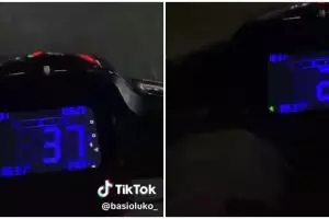 Moditifkasi speedometer motor jadul ini kelewat canggih, inovasinya auto bikin tepuk tangan