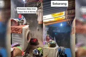 Makeover dapur kumuh cuma seluas gang senggol, 9 potret hasil akhirnya lebih sejuk dan nyaman