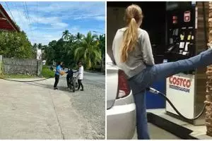 11 Potret kocak tingkah absurd pas isi bensin ini endingnya bikin susah orang, jangan ditiru ya