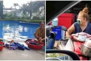 Dari masak sampai nyuci, 11 potret kocak emak-emak lakukan tugas rumah ini bikin kerja makin happy