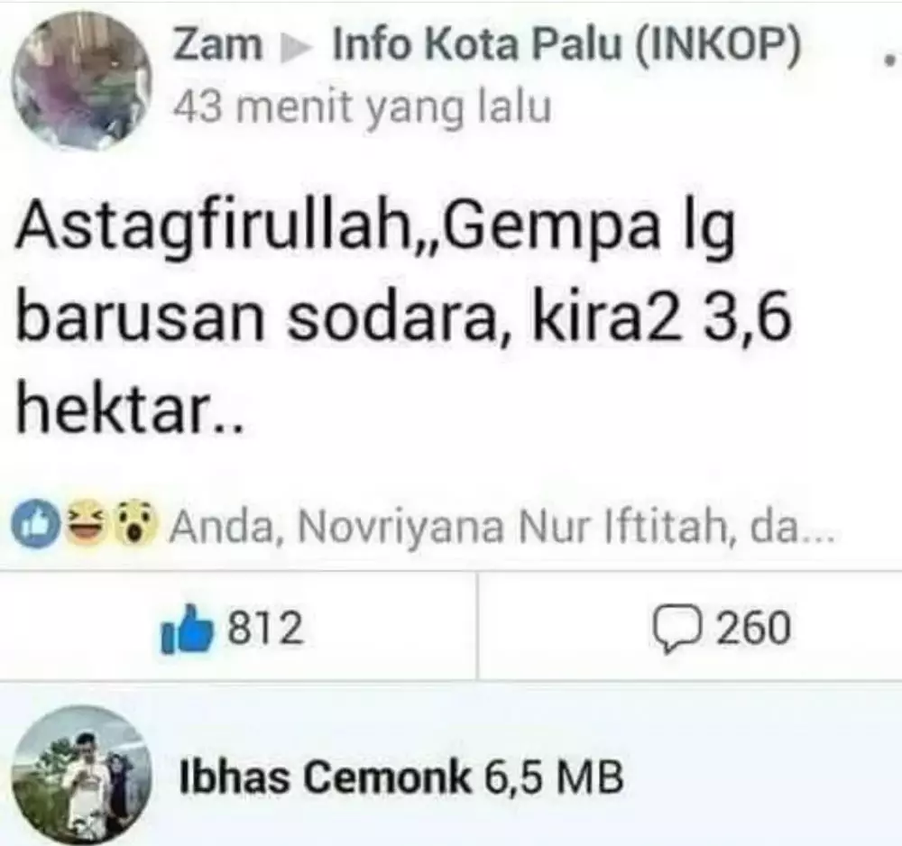 Status dikomen nyeleneh bikin pengen benturin kepala Berbagai sumber Status dikomen nyeleneh bikin pengen benturin kepala Berbagai sumber