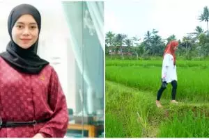 Lesty Kejora jadi duta petani milenial, punya sawah luasnya bikin Billar melongo, intip 9 potretnya