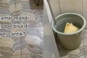 Kamar mandi sederhana ukuran 1x1 meter di-makeover jadi estetik pol, 8 potretnya bak toilet hotel