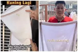 Tak perlu sitrun, ini cara memutihkan serbet atau pakaian menguning dengan tambahan 3 bahan dapur