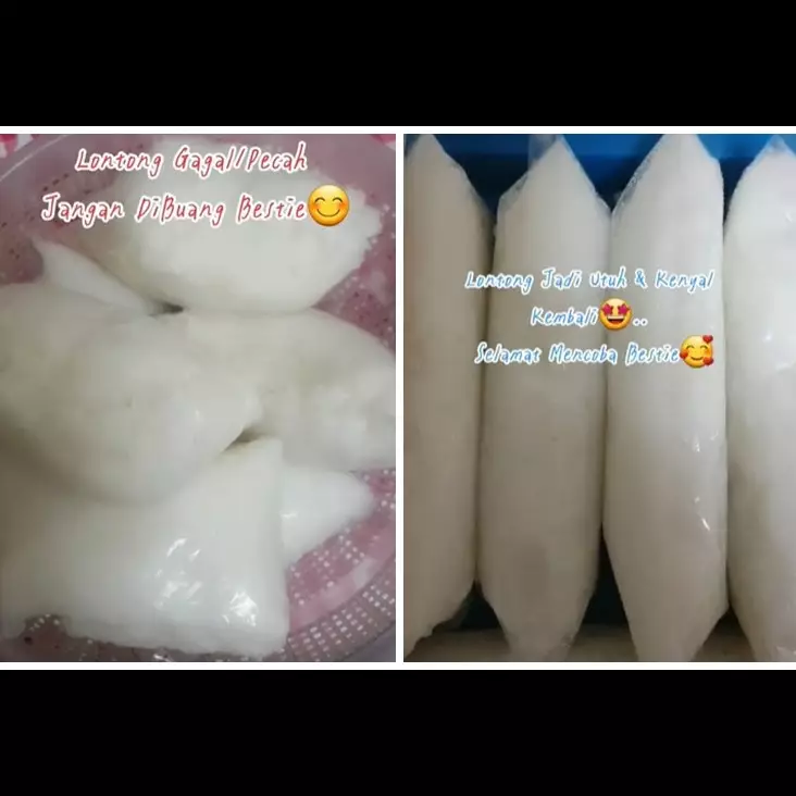 Cara atasi lontong plastik yang pecah agar padat dan lembut lagi tanpa dimasak ulang