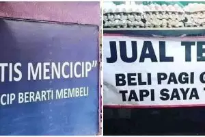 11 Potret kocak tulisan promo ini aslinya menjebak, awalnya senang endingnya bikin emosi