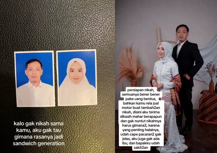 wanita punya suami generasi sandwich © TikTok
