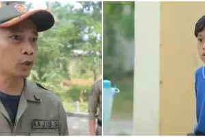 Momen kocak adegan sinetron anak kecil gagal sembunyi dari Satpol PP ini endingnya ngenes abis