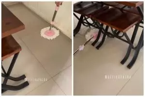 Cara jitu mengepel lantai yang kotor dan lengket, auto kinclong lagi dengan tambahan 2 bahan dapur