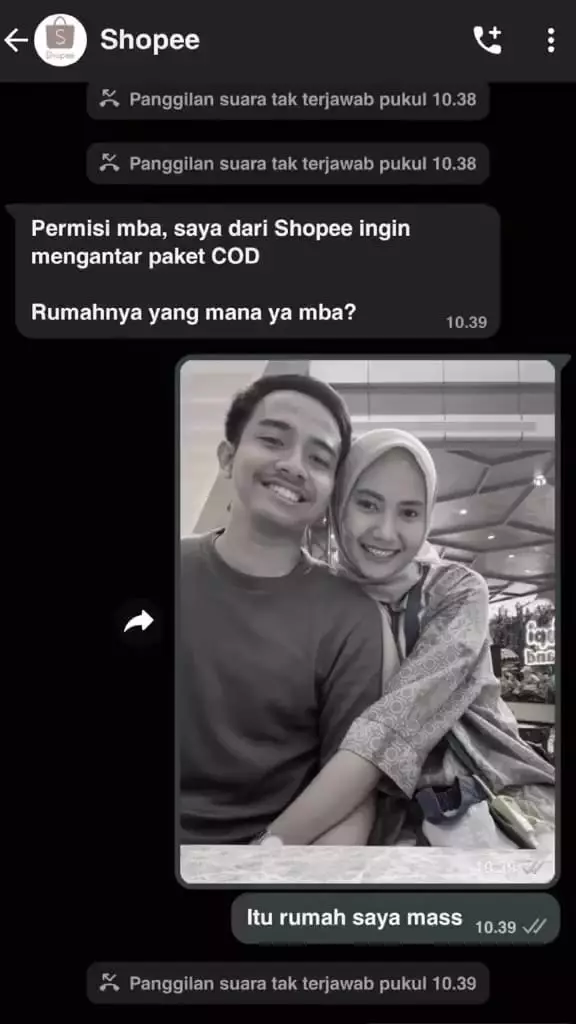 Chat customer ditanya alamat bikin puyeng Berbagai sumber