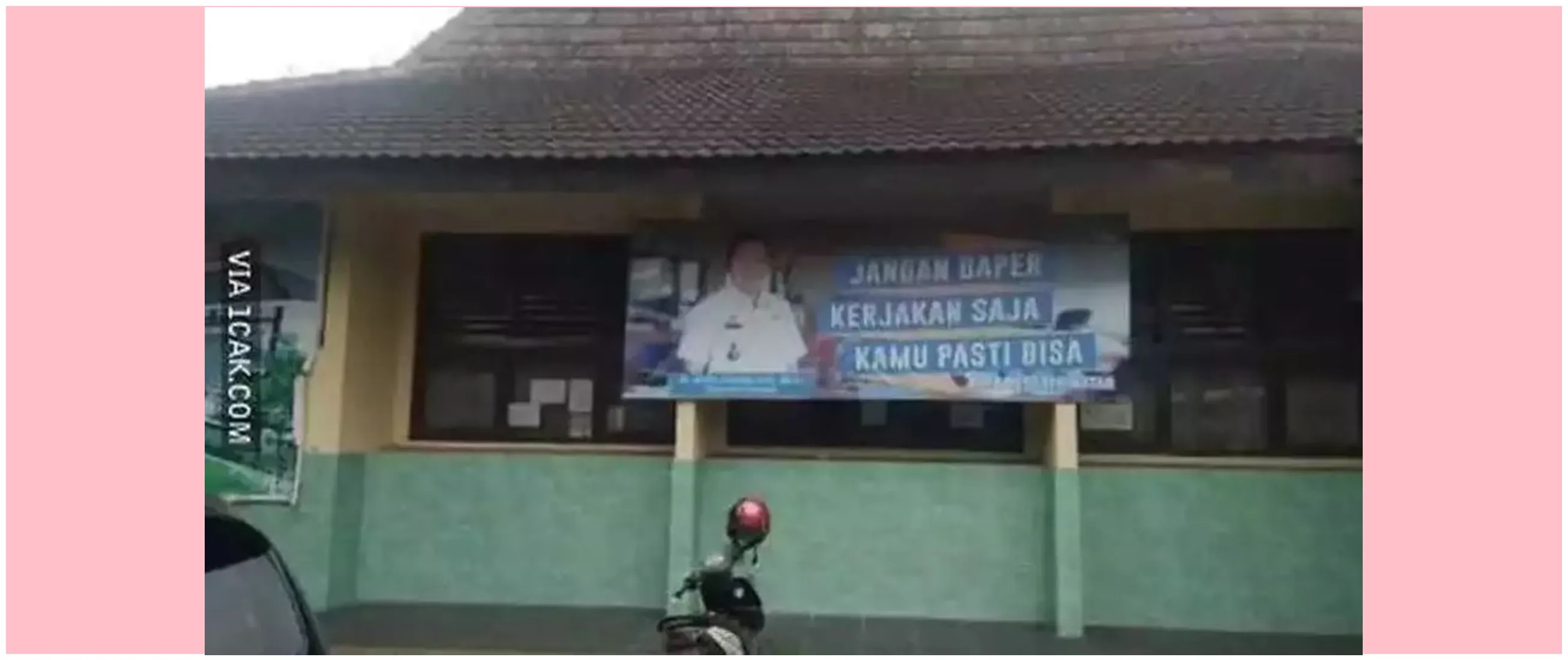 11 Potret kocak spanduk sekolah berisi motivasi ini tulisannya malah nyindir, beda dengan realita