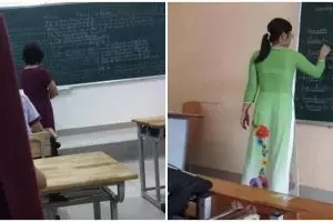 11 Momen kebetulan warna baju guru mirip dengan benda bawaan siswa ini kocak banget