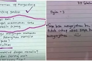 Definisi siswa sudah panas otaknya saat ujian, 11 potret kocak lembar jawabannya malah nyeleneh
