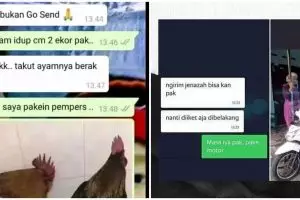 11 Chat lucu berisi permintaan aneh customer ini bikin driver ojol puyeng, endingnya jadi dongkol