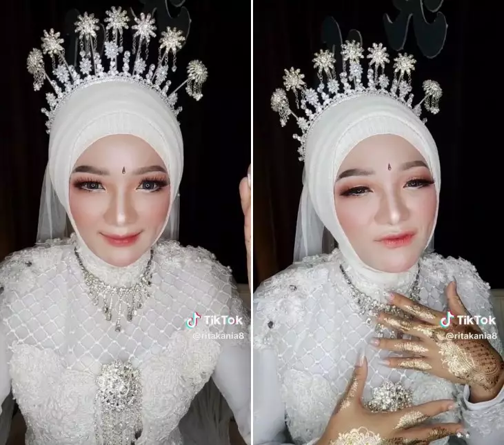 makeup pengantin tomboi © TikTok