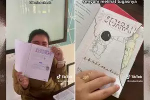 9 Potret siswa kreatif menulis catatan ini bukti mapel sejarah tak membosankan, auto dapat nilai 100