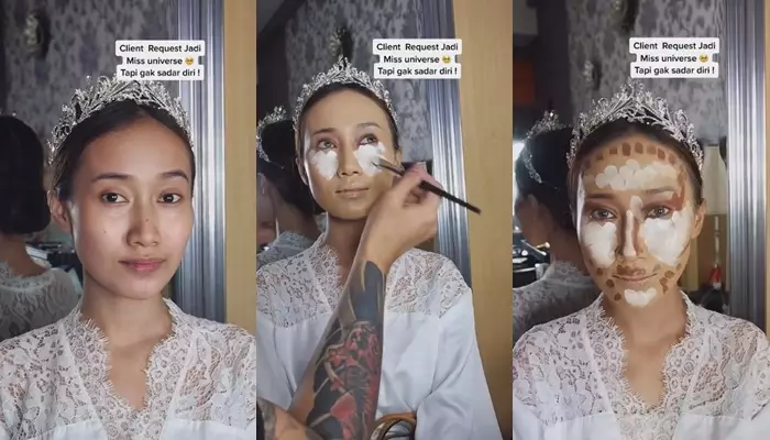 wanita dimakeup mirip sara wijayanto © 2023 brilio.net