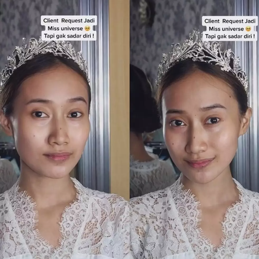 Wanita dimakeup MUA biar bak Miss Universe, hasilnya alih-alih mirip malah seperti Sara Wijayanto