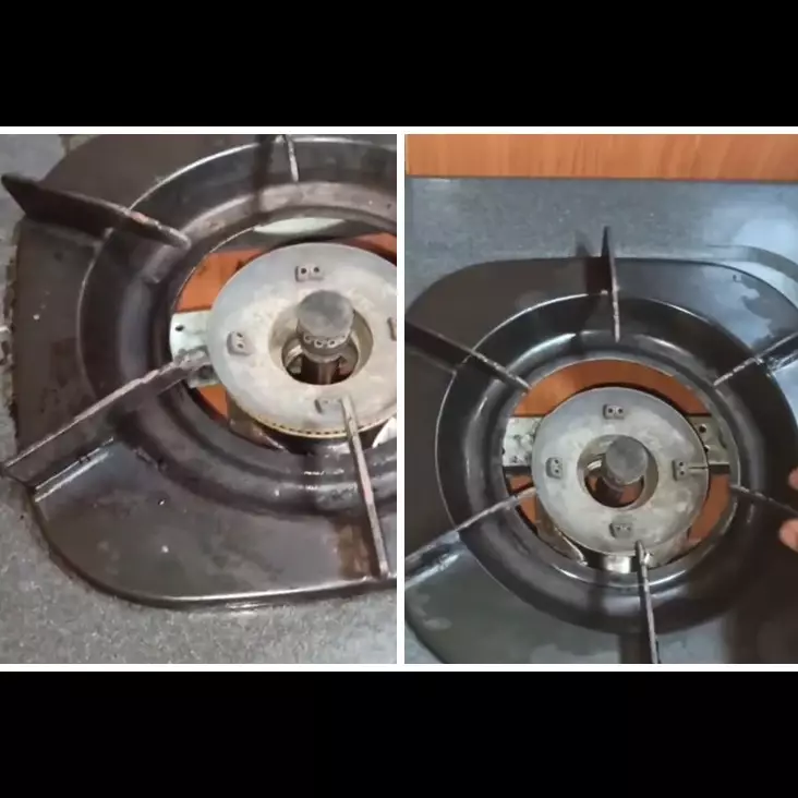 Cukup 10 menit, ini cara cepat bersihkan tungku kompor yang berkerak tanpa direndam sitrun