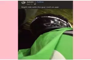 11 Potret kocak status orang saat naik ojek online ini absurd, receh abis