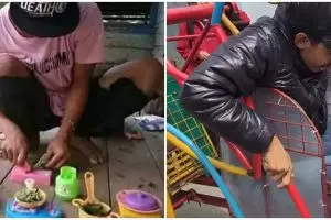 11 Potret kocak kelakuan absurd ini buktikan cowok masa kecilnya kurang bahagia