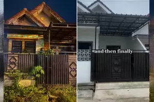 9 Potret renovasi rumah tipe 36 dari jadul jadi minimalis open space, cocok buat hunian sempit