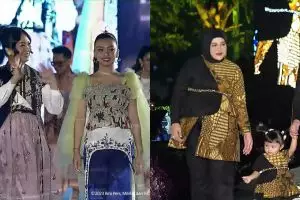 Momen 7 keluarga seleb kompak pakai batik di Istana Berbatik, gaya putra Maudy Koesnaedi bikin salfok