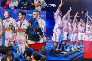 11 Potret kompak Aaliyah Massaid dan Thariq Halilintar tanding futsal, gaya selebrasinya disorot