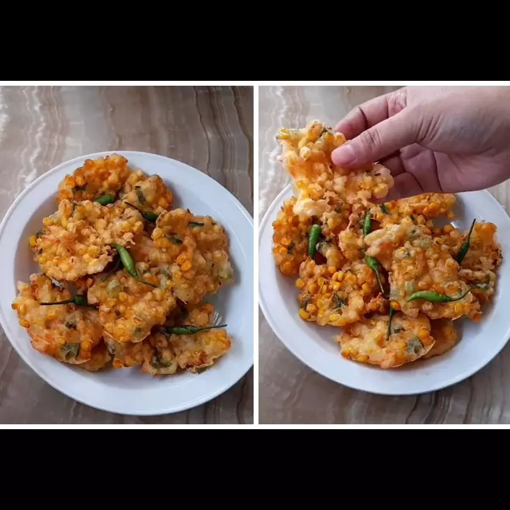 Trik bikin bakwan jagung renyah walau tanpa telur dan baking soda, kuncinya di 1 jenis tepung ini