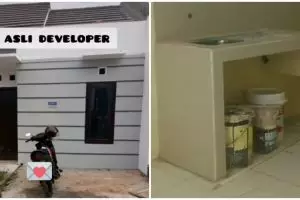 11 Potret renovasi rumah sempit tipe 36 jadi glow up minimalis tanpa sekat, cocok buat pasutri baru
