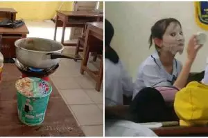 17 Potret kocak kelakuan siswa di jam kosong ini bikin guru ngelus dada, ada-ada aja aksinya