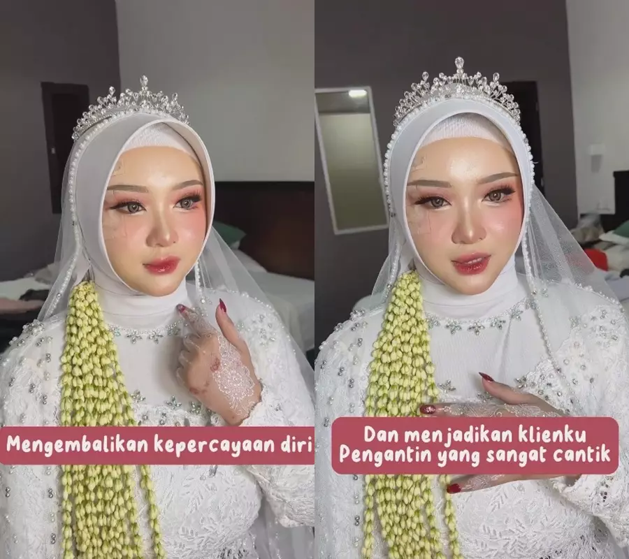 pengantin kecelakaan dirias tetap manglingi © 2023 brilio.net