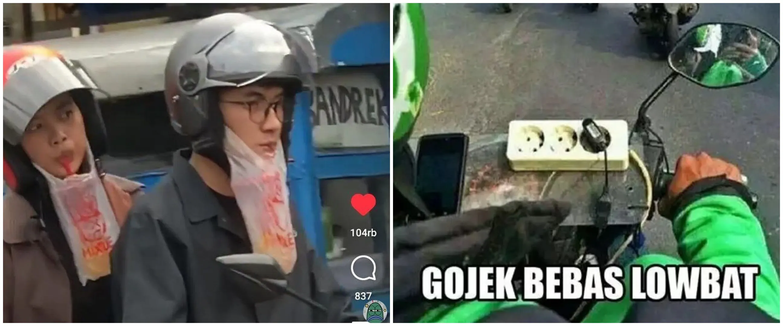 11 Potret lucu life hack pengendara ini bikin takjub abis, sepertinya menarik ditiru