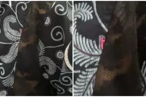 Kenakan batik dengan desain nyeleneh, gaya pria ini absurd abis bikin nggak bisa berkata-kata