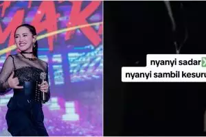 9 Momen Happy Asmara kesurupan di atas panggung, tatapan kosong bikin penonton merinding
